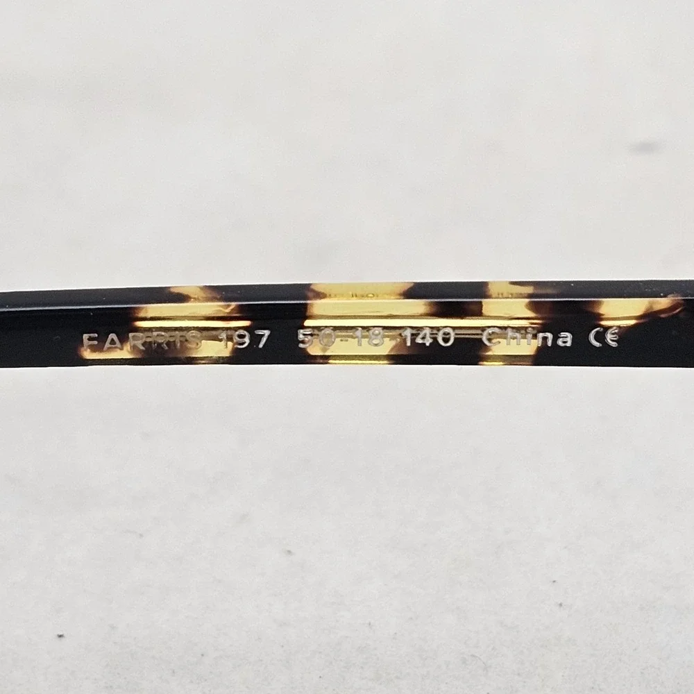 Warby Parker Eyeglasses Farris 197 Fram Mesquite Tortoise Round Frame 50 18 140